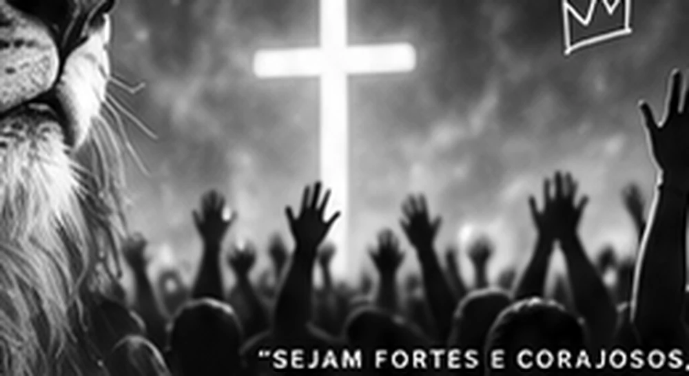 Imagem ilustrativa de um momento de culto com pessoas reunidas